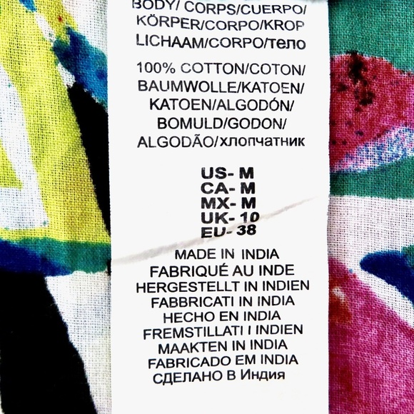 Lauren Ralph Lauren Rainforest Tropical Farrah Swimsuit Cover Up Dress SZ M - Picture 10 of 11